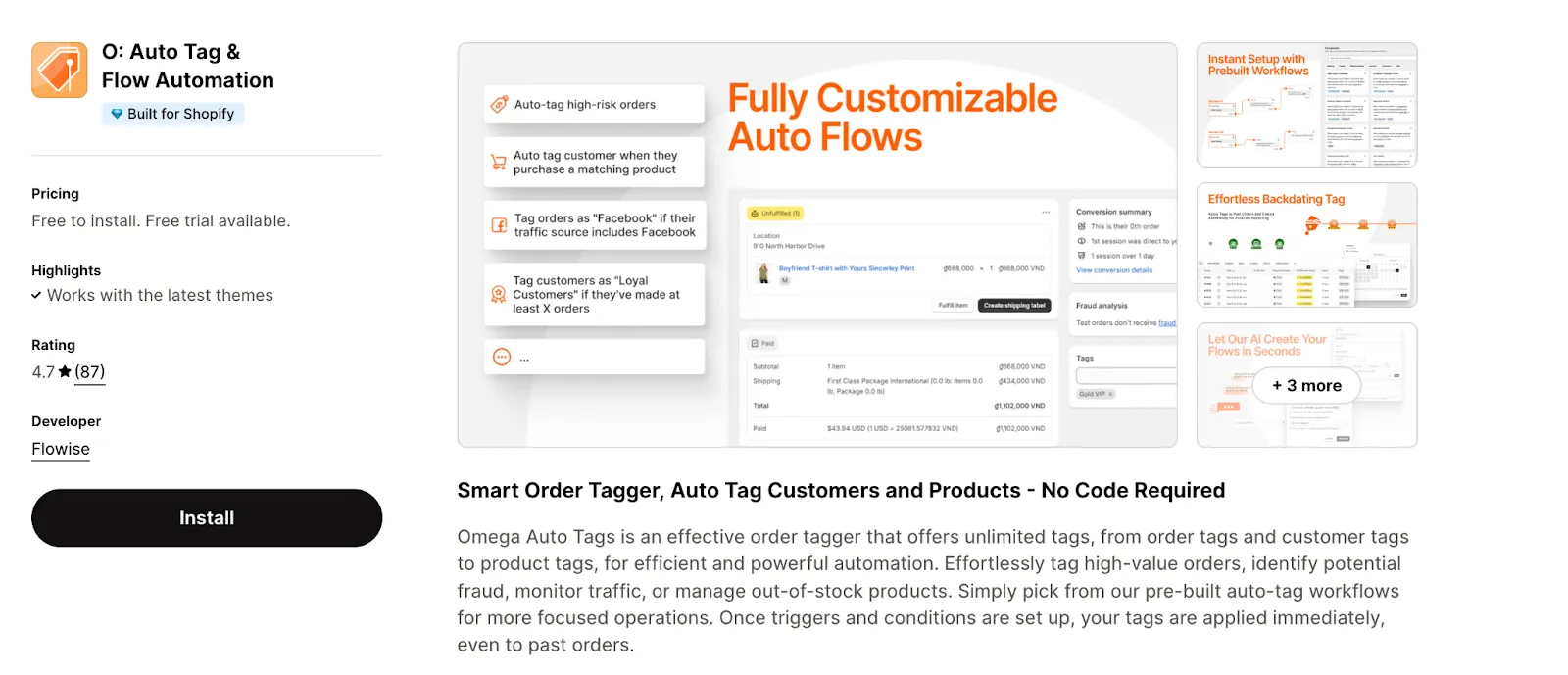 O: Auto Tag & Flow Automation